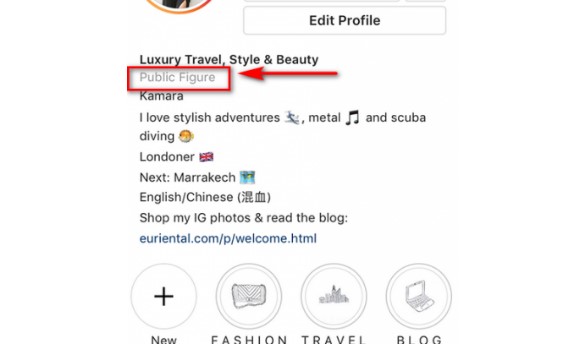 Getting The Public Figure Title On Instagram