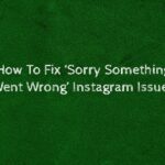 How To Fix ‘Sorry Something Went Wrong’ Instagram Issues