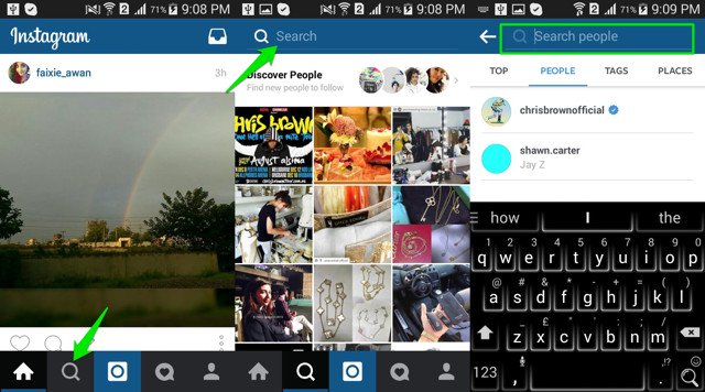 How to find someone on Instagram
