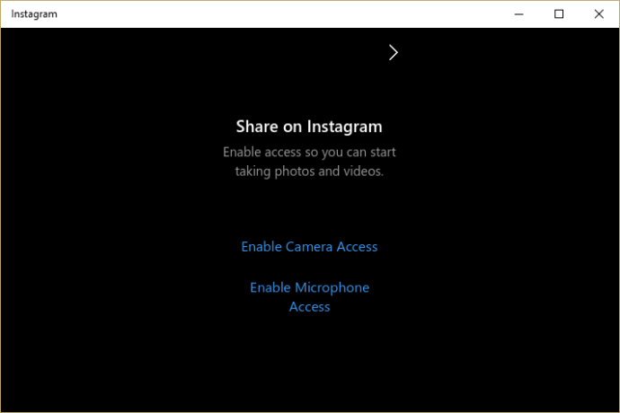 Enable camera access for Instagram on PC
