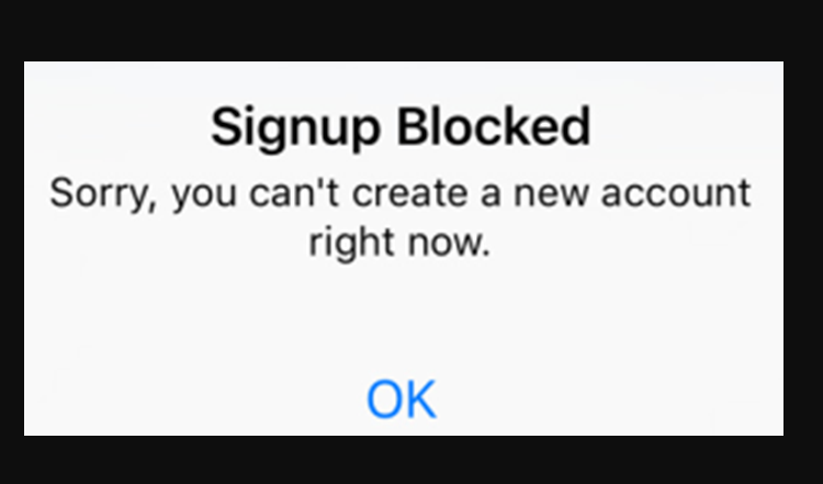 How To Fix Instagram Signup Blocked